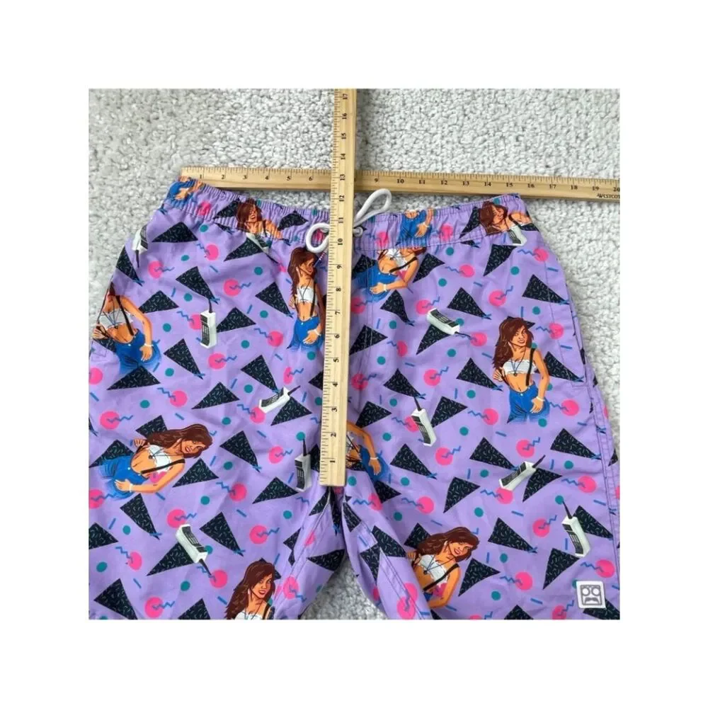 RSVLTS Purple Kelly Kapowski Saved By The Bell Swim Shorts Mens XL